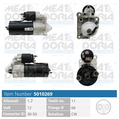 Motorino d'avviamento MEAT & DORIA 5010269