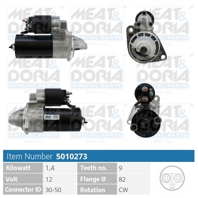 Motorino d'avviamento MEAT & DORIA 5010273