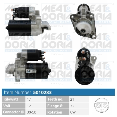 Motorino d'avviamento MEAT & DORIA 5010283