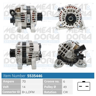 Alternatore MEAT & DORIA 5535446