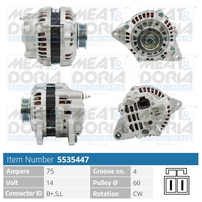 Alternatore MEAT & DORIA 5535447