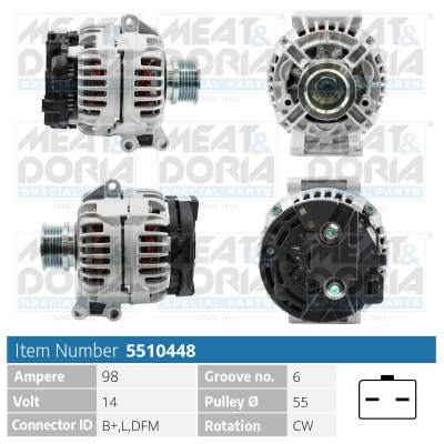 Alternatore MEAT & DORIA 5510448