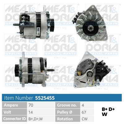 Alternatore MEAT & DORIA 5525455