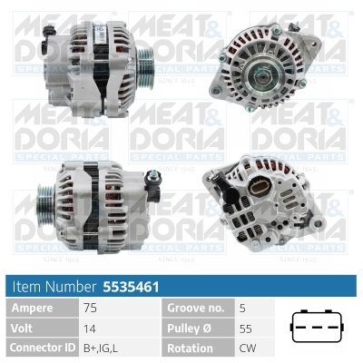 Alternatore MEAT & DORIA 5535461