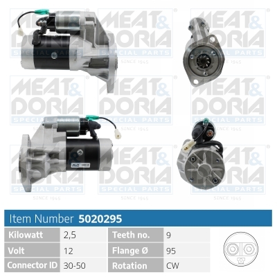 Motorino d'avviamento MEAT & DORIA 5020295