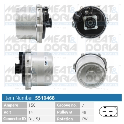 Alternatore MEAT & DORIA 5510468
