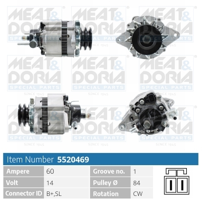 Alternatore MEAT & DORIA 5520469
