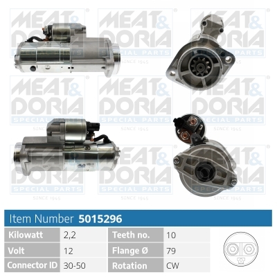 Motorino d'avviamento MEAT & DORIA 5015296
