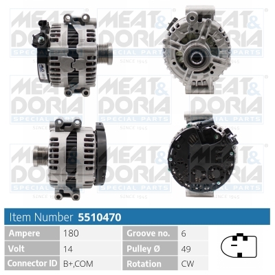 Alternatore MEAT & DORIA 5510470