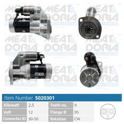 Motorino d'avviamento MEAT & DORIA 5020301