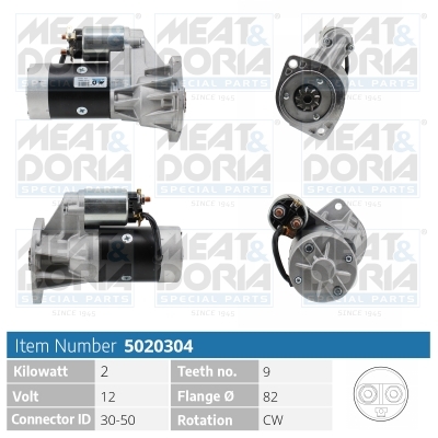 Motorino d'avviamento MEAT & DORIA 5020304