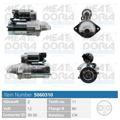 Motorino d'avviamento MEAT & DORIA 5060310