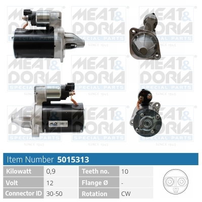 Motorino d'avviamento MEAT & DORIA 5015313