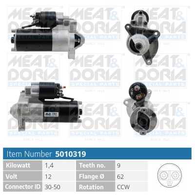 Motorino d'avviamento MEAT & DORIA 5010319