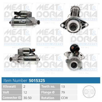 Motorino d'avviamento MEAT & DORIA 5015325