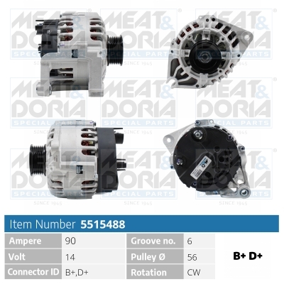 Alternatore MEAT & DORIA 5515488