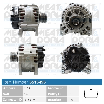 Alternatore MEAT & DORIA 5515495