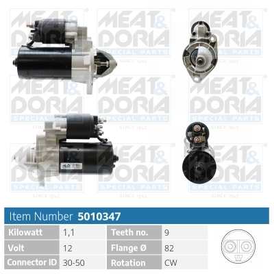 Motorino d'avviamento MEAT & DORIA 5010347