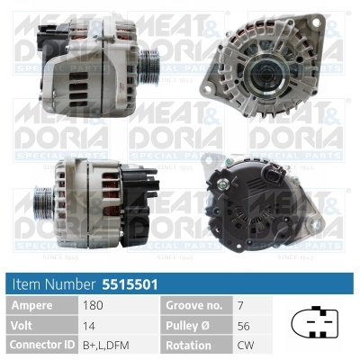 Alternatore MEAT & DORIA 5515501
