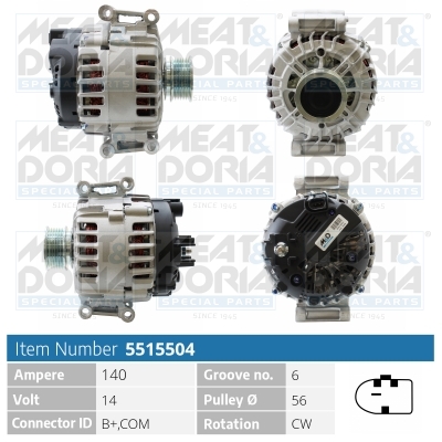 Alternatore MEAT & DORIA 5515504