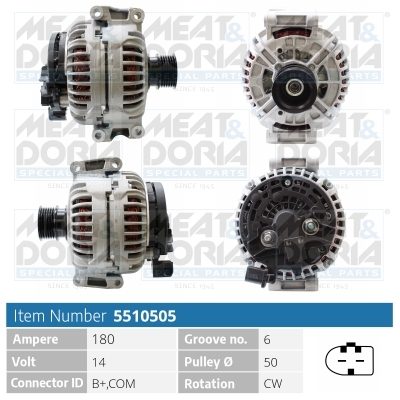 Alternatore MEAT & DORIA 5510505