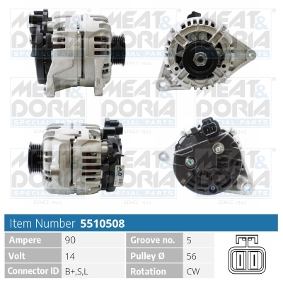 Alternatore MEAT & DORIA 5510508