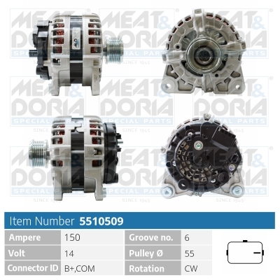 Alternatore MEAT & DORIA 5510509