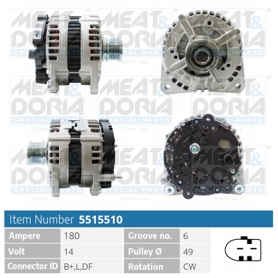 Alternatore MEAT & DORIA 5515510