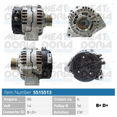 Alternatore MEAT & DORIA 5515513