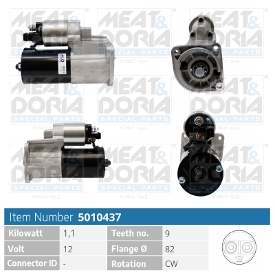 Motorino d'avviamento MEAT & DORIA 5010437