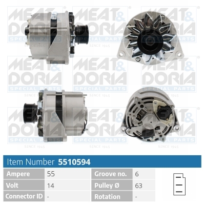 Alternatore MEAT & DORIA 5510594