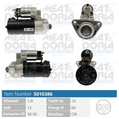 Motorino d'avviamento MEAT & DORIA 5010386
