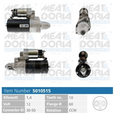 Motorino d'avviamento MEAT & DORIA 5010515