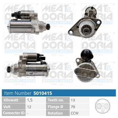 Motorino d'avviamento MEAT & DORIA 5010415