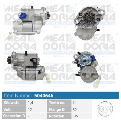 Motorino d'avviamento MEAT & DORIA 5040646