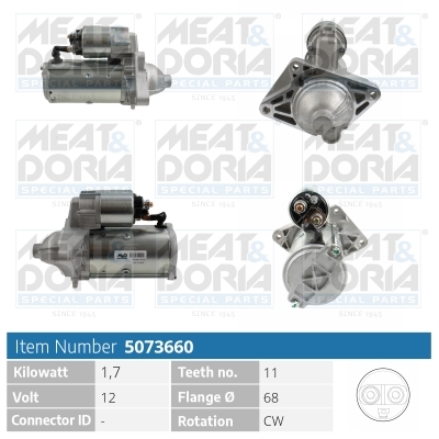 Motorino d'avviamento MEAT & DORIA 5073660