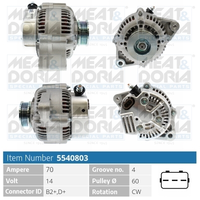 Alternatore MEAT & DORIA 5540803