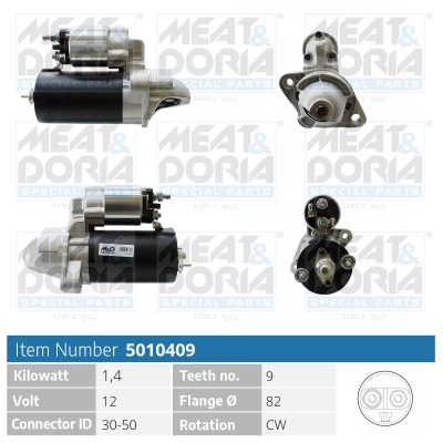 Motorino d'avviamento MEAT & DORIA 5010409