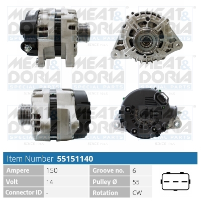 Alternatore MEAT & DORIA 55151140