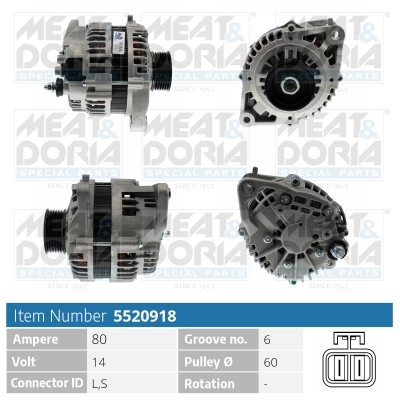 Alternatore MEAT & DORIA 5520918