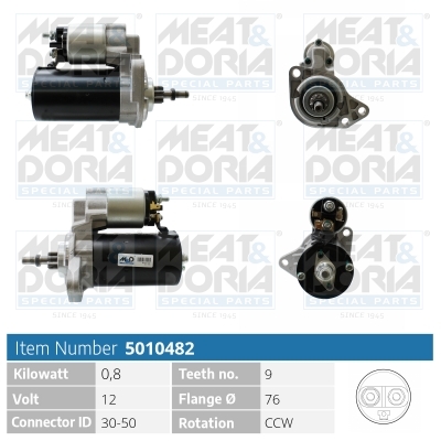 Motorino d'avviamento MEAT & DORIA 5010482