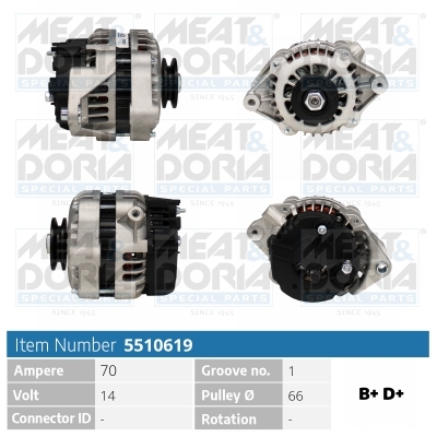 Alternatore MEAT & DORIA 5510619