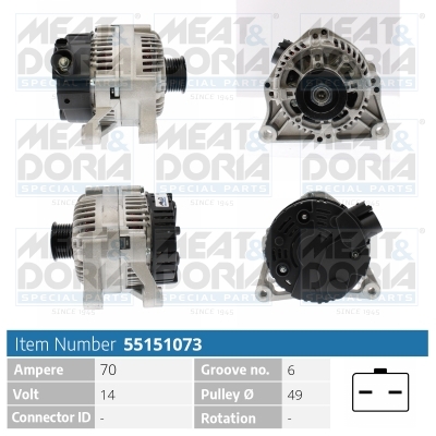 Alternatore MEAT & DORIA 55151073