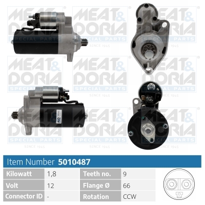 Motorino d'avviamento MEAT & DORIA 5010487
