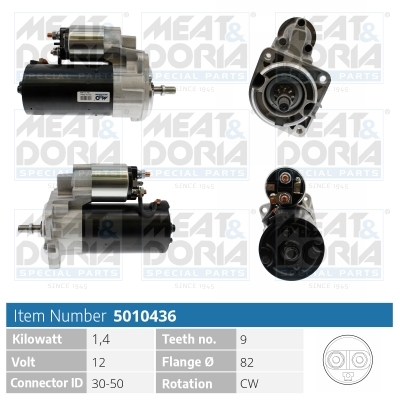 Motorino d'avviamento MEAT & DORIA 5010436