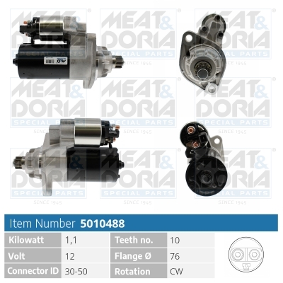 Motorino d'avviamento MEAT & DORIA 5010488