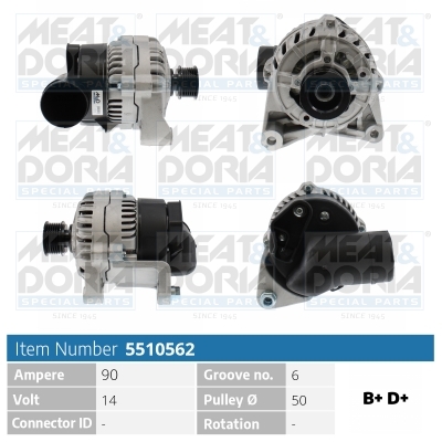 Alternatore MEAT & DORIA 5510562