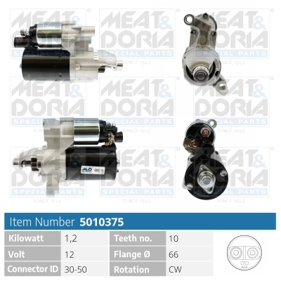 Motorino d'avviamento MEAT & DORIA 5010375