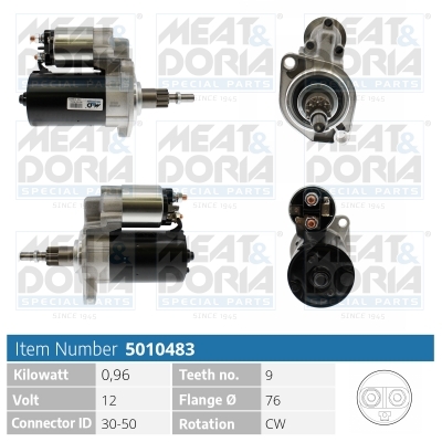 Motorino d'avviamento MEAT & DORIA 5010483
