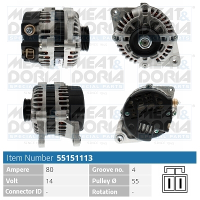 Alternatore MEAT & DORIA 55151113